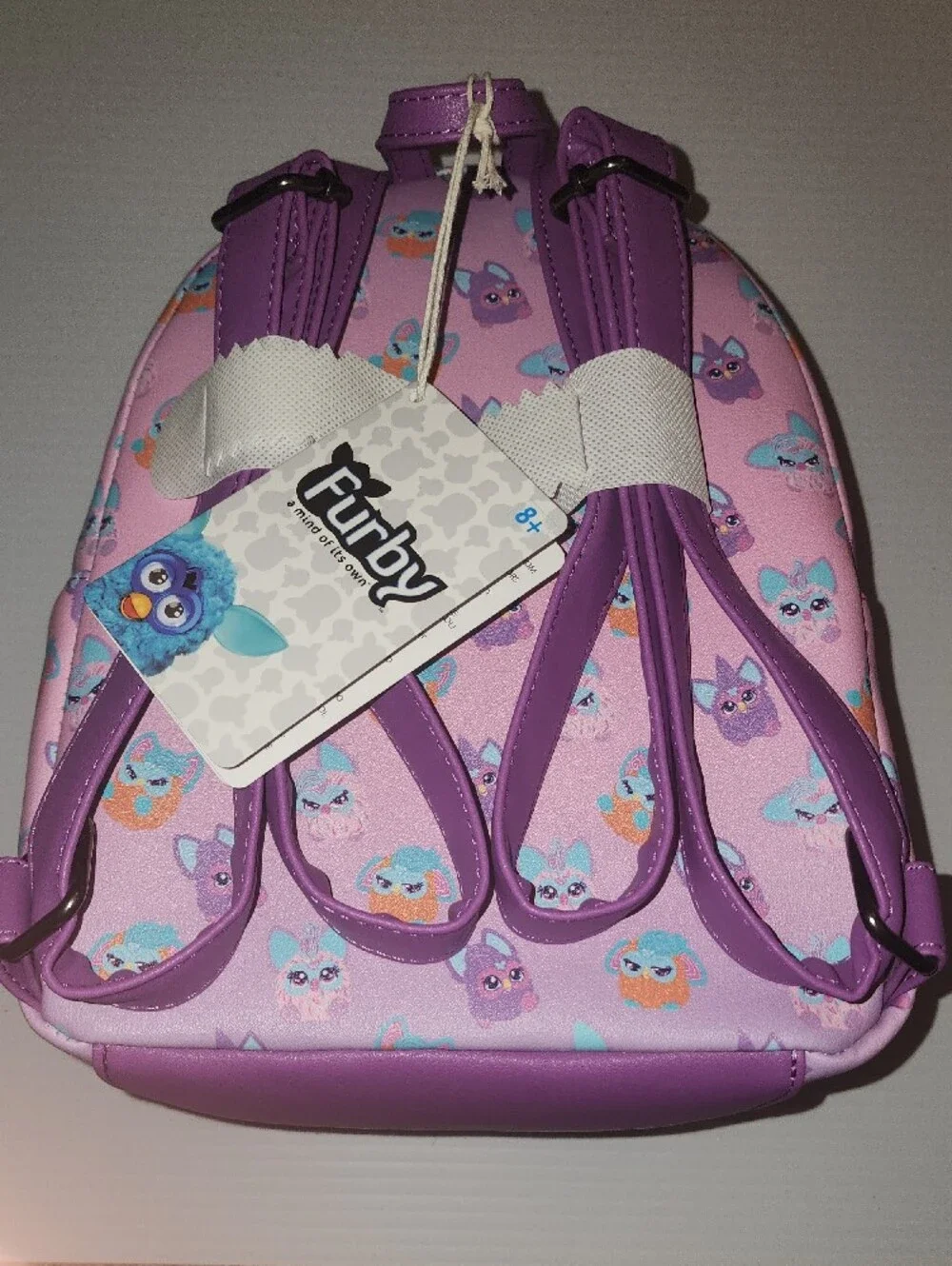 Loungefly  Furby Patterned Pink Mini Backpack. NWT